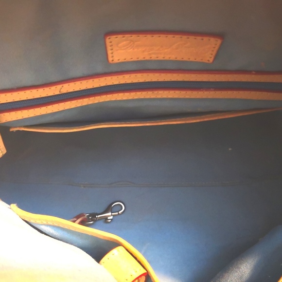 Dooney Monogram bag, rainbow & strap - Picture 3 of 7